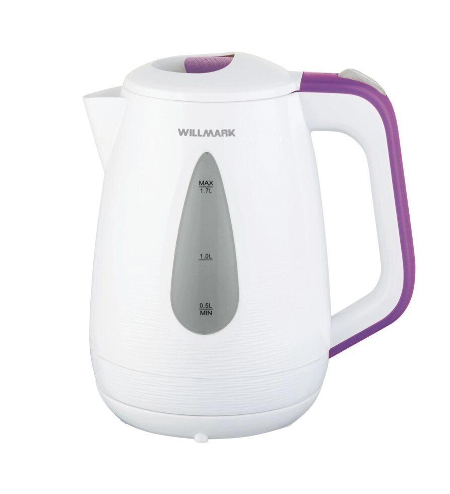Чайник электрический WILLMARK WEK-1807P (Белый/фиолетовый) от компании F-MART - фото 1