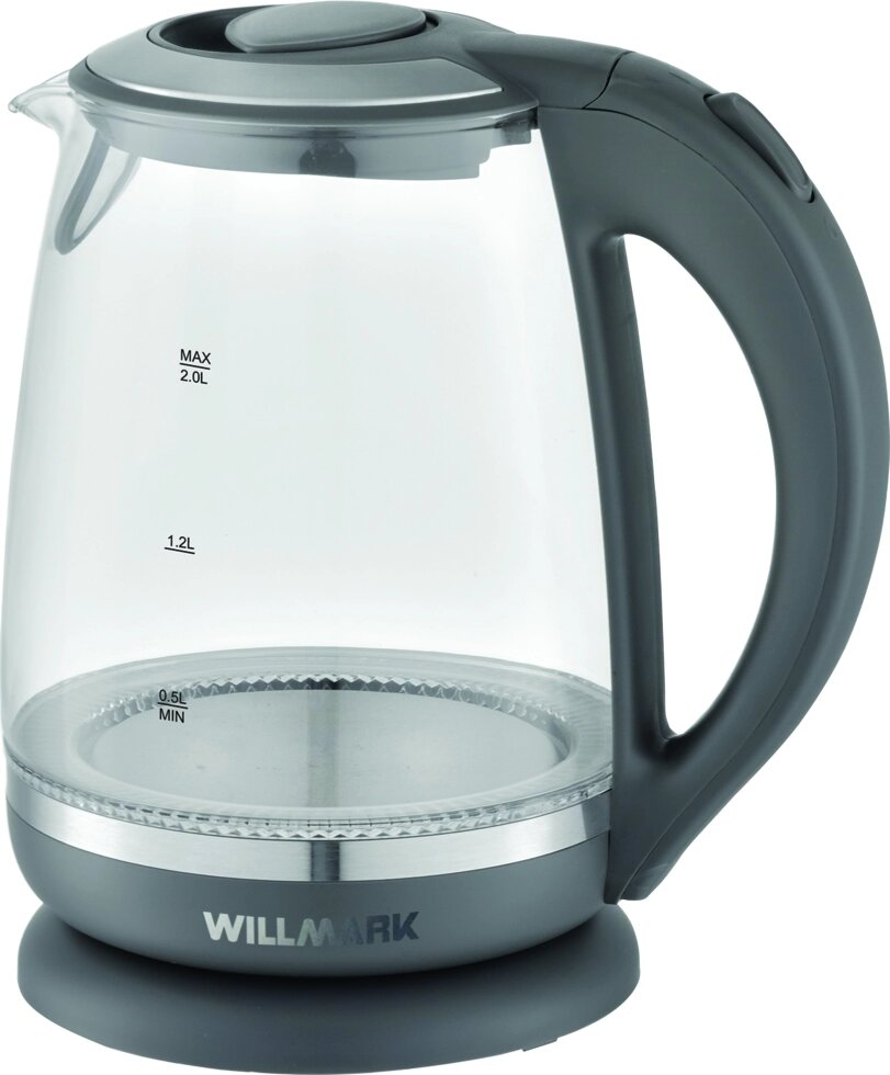 Чайник электрический WILLMARK WEK-2005G (Серый) от компании F-MART - фото 1