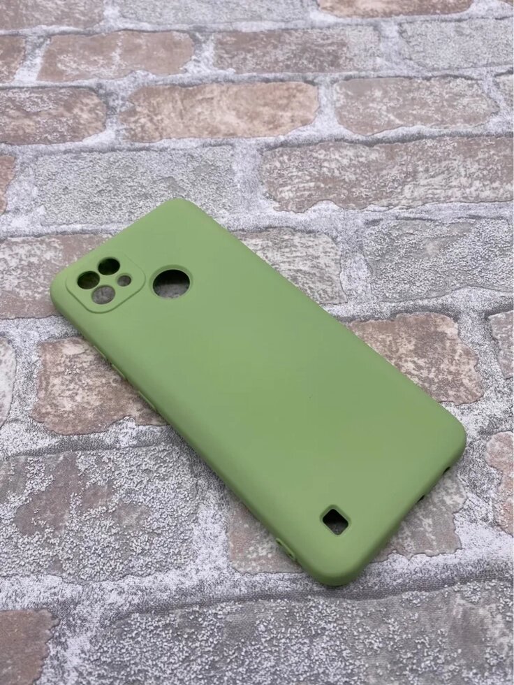 Чехол-накладка NEYPO SILICONE CASE 2,0 mm Realme С21 оливковый от компании F-MART - фото 1