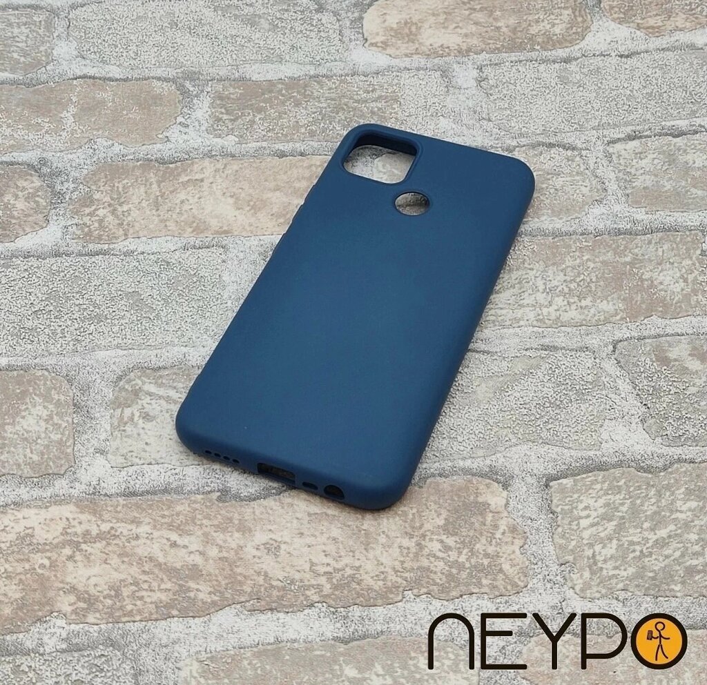 Чехол-накладка NEYPO SILICONE CASE 2,0 mm Realme С25 синий от компании F-MART - фото 1