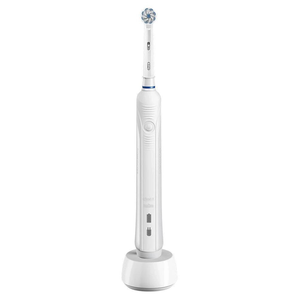 Электрическая зубная щетка Oral-B Pro 500 Sensitive белый от компании F-MART - фото 1