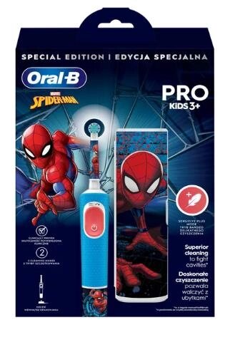 Электрическая зубная щетка ORAL-B VITALITY D103 SPIDERMAN + CASE ORAL-B от компании F-MART - фото 1