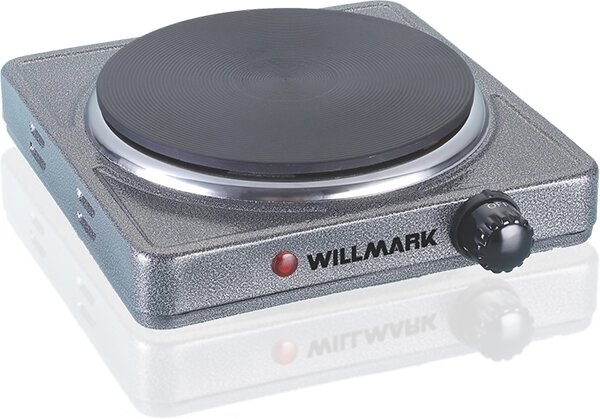 Электроплита WILLMARK HS-115G серый от компании F-MART - фото 1