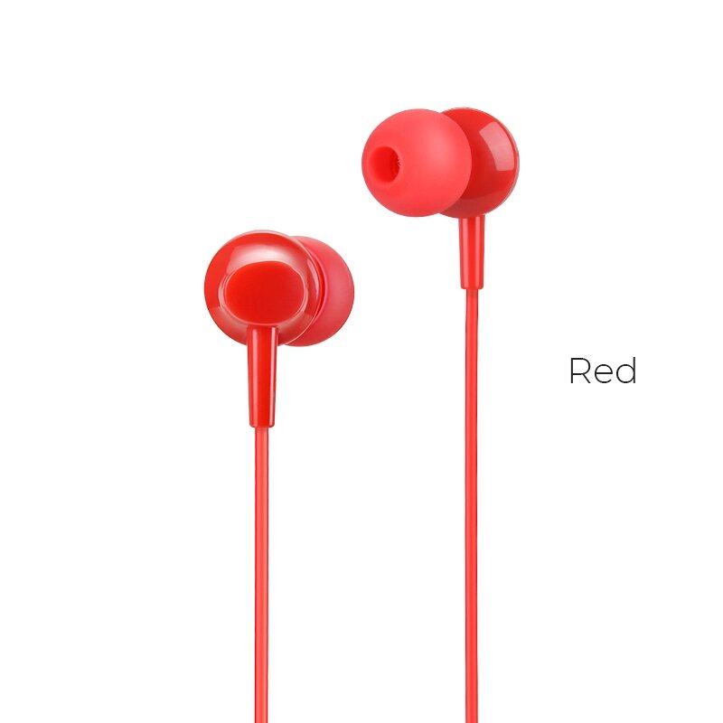 Гарнитура Hoco M14 inital sound universal earphones with mic red от компании F-MART - фото 1