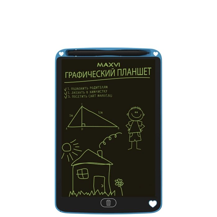 Графический планшет Maxvi MGT-01 blue от компании F-MART - фото 1