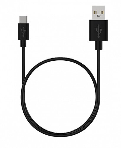 Кабель Maxvi MC-02 UP USB - Type C, 3A, длина 1 м, черный от компании F-MART - фото 1