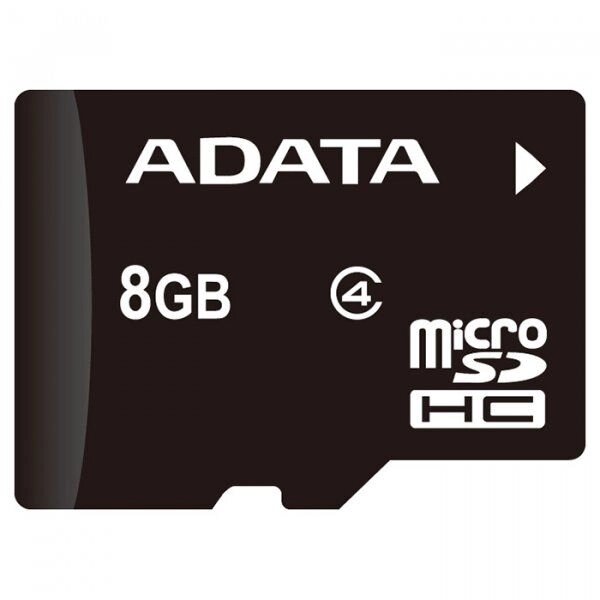 Карта памяти ADATA microSDHC 8GB Class 4 (AUSDH8GCL4-R) от компании F-MART - фото 1