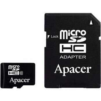 Карта памяти Apacer 16 GB microSDHC Class 4 + SD adapter (AP16GMCSH4-R) от компании F-MART - фото 1