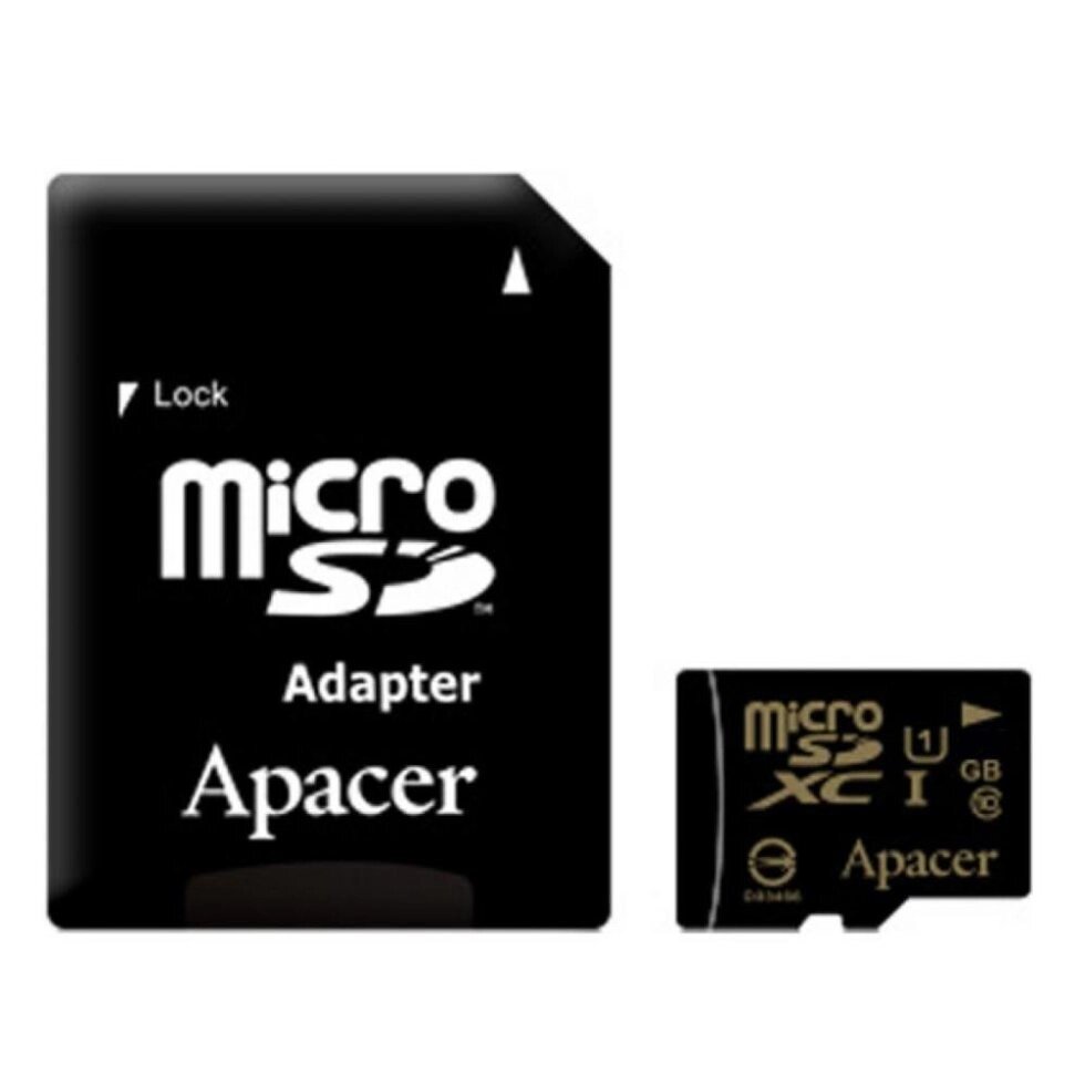 Карта памяти Apacer microSDXC 64GB class 10 UHS-1 (AP64GMCSX10U1-RA) от компании F-MART - фото 1