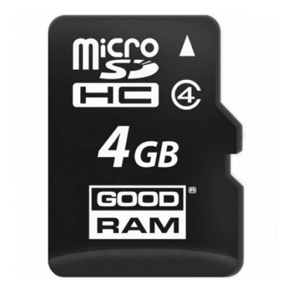 Карта памяти GOODRAM microSDHC 4GB Class 4 (M400-0040R11) от компании F-MART - фото 1