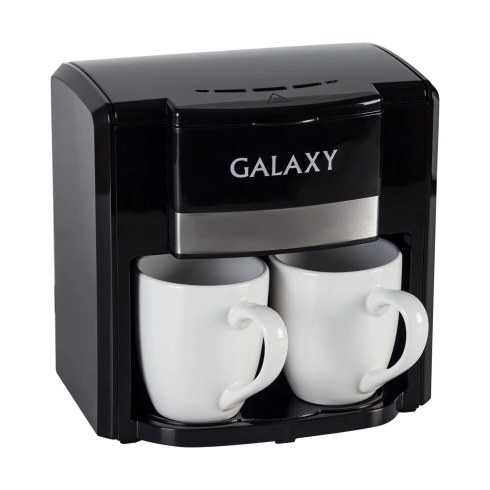 Кофеварка Galaxy GL 0708 черный от компании F-MART - фото 1