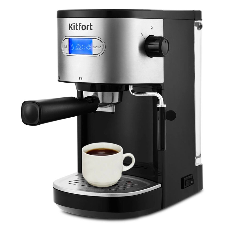 Кофеварка Kitfort КТ-740 черный от компании F-MART - фото 1