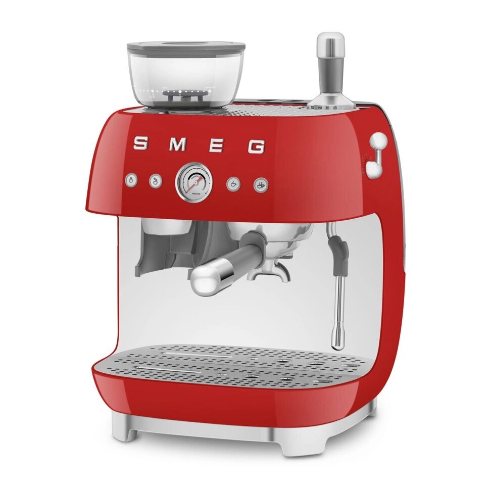 Кофеварка SMEG EGF03RDEU со встроенной кофемолкой, цвет красный от компании F-MART - фото 1