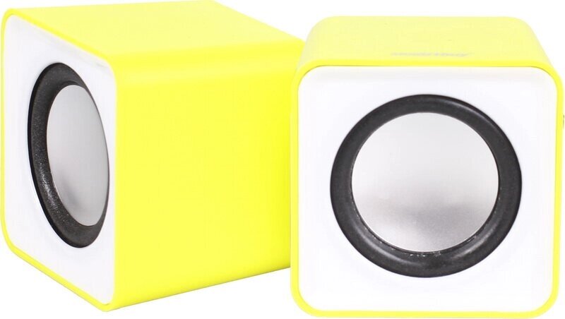 Колонки SmartBuy MINI 5 Вт, USB, желтые (арт. SBA-2820 от компании F-MART - фото 1