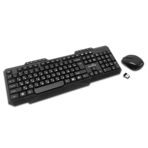 Kомплект клавиатура и мышь DeTech DT-303W от компании F-MART - фото 1