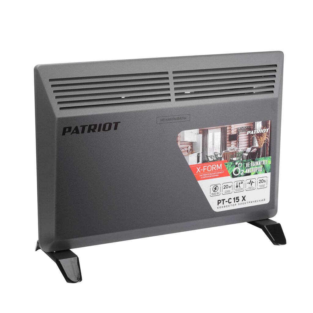 Конвектор PATRIOT PTC 15 X 1500Вт белый от компании F-MART - фото 1