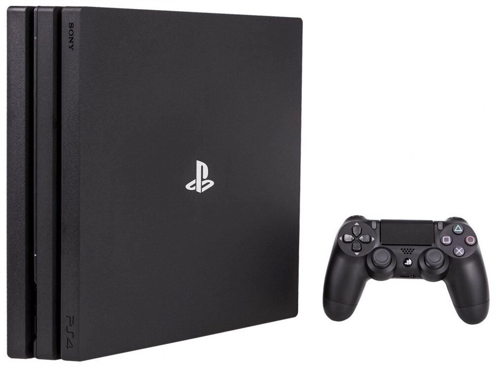 Косоль игровая Sony PlayStation 4 1TB Black + Horizon Zero Dawn + Spider-Man + GTR (CUH-2208B) от компании F-MART - фото 1