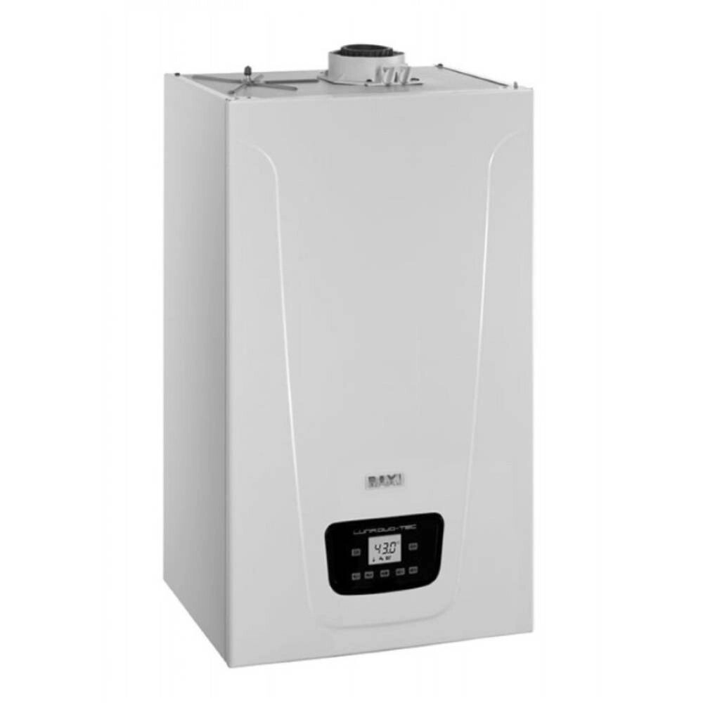 Котел газовый BAXI LUNA DUO-TEC E 1.24 конденсационный, настенный, 1 конт., закр. кам. сгор. от компании F-MART - фото 1