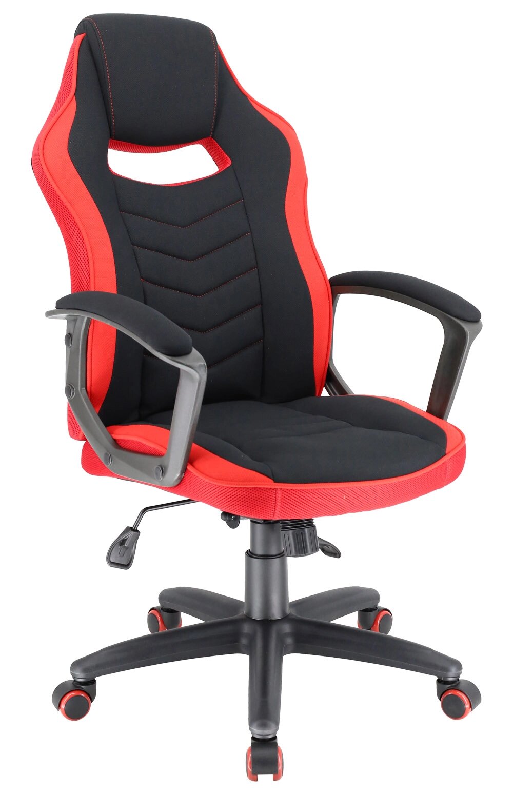 Кресло EVERPROF Stels T Ткань Черный/Красный от компании F-MART - фото 1