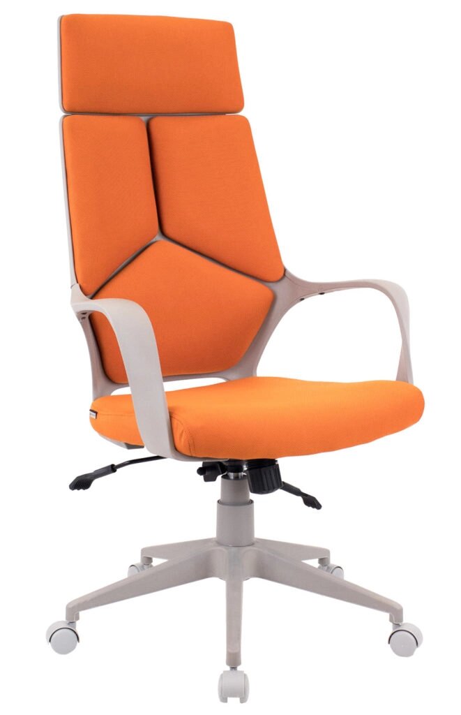Кресло EVERPROF Trio Grey TM Ткань Оранжевый от компании F-MART - фото 1