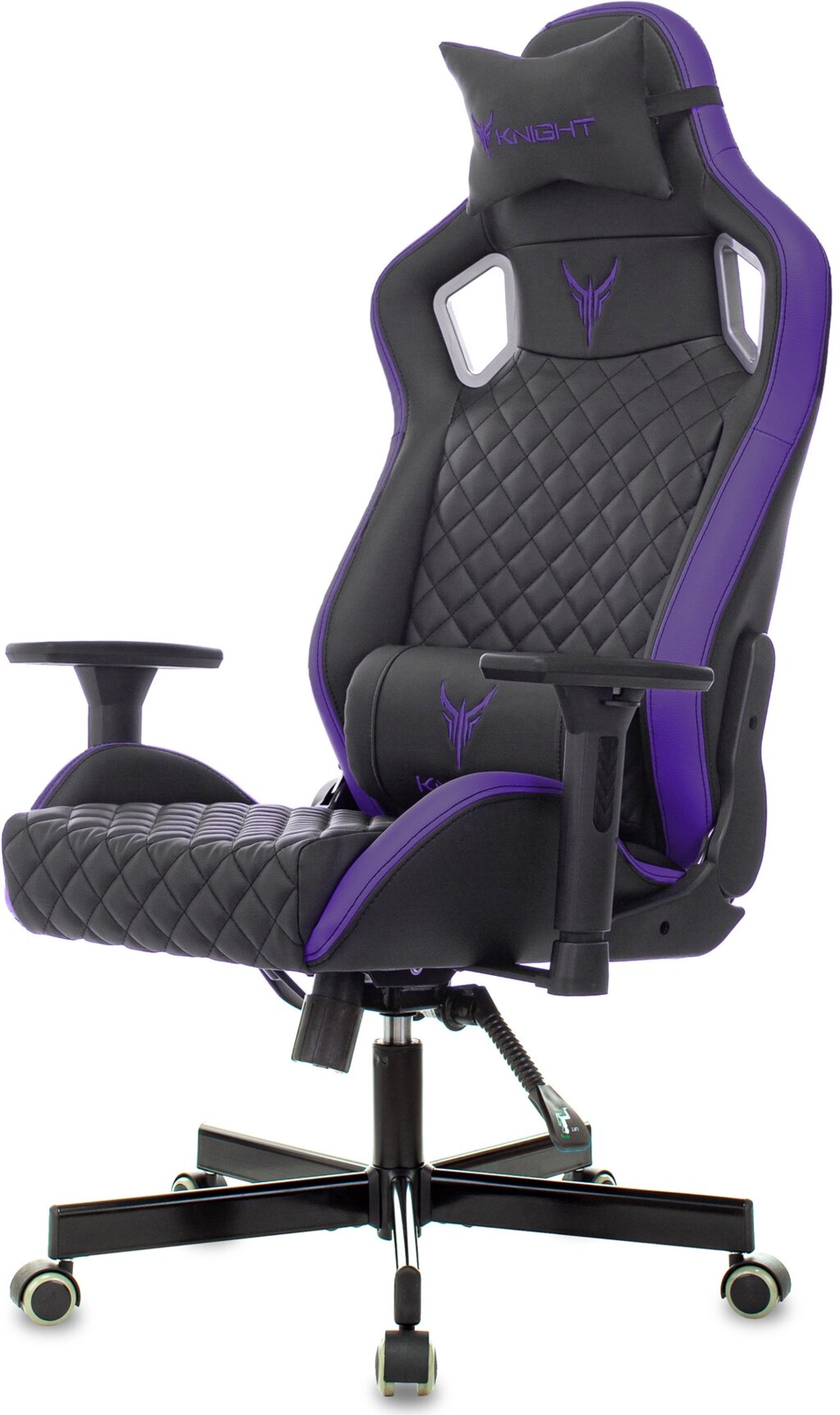 Кресло игровое Бюрократ KNIGHT Outrider черный/фиолетовый (1685571) от компании F-MART - фото 1