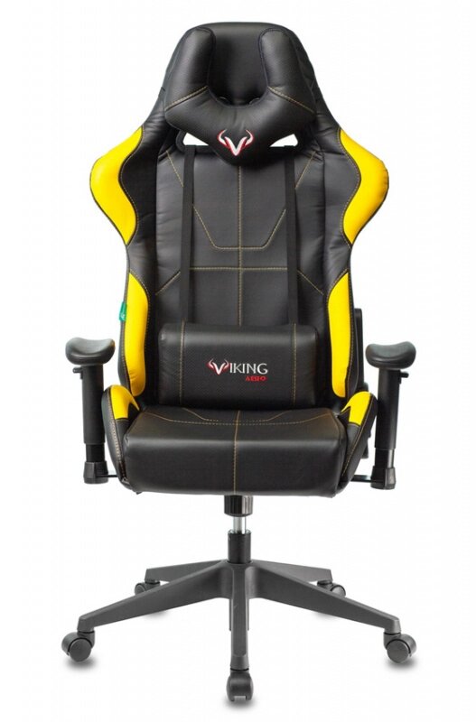Кресло игровое Бюрократ VIKING 5 AERO YELLOW от компании F-MART - фото 1