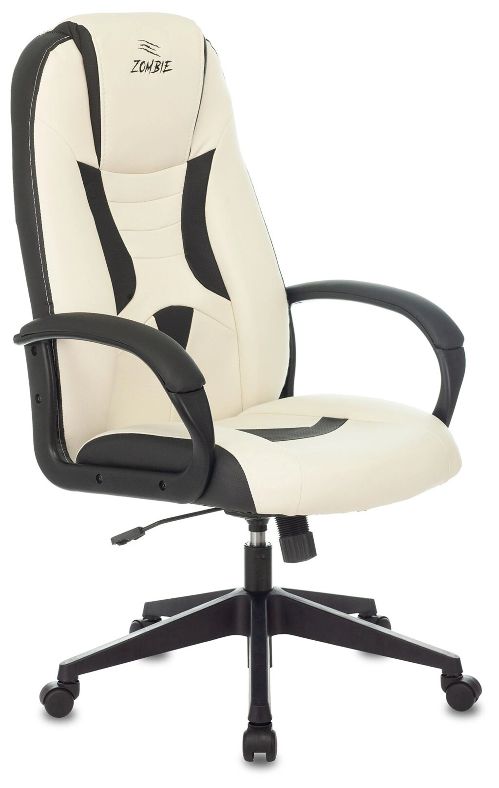 Кресло игровое Бюрократ ZOMBIE 8 белый/черный (1583543) от компании F-MART - фото 1