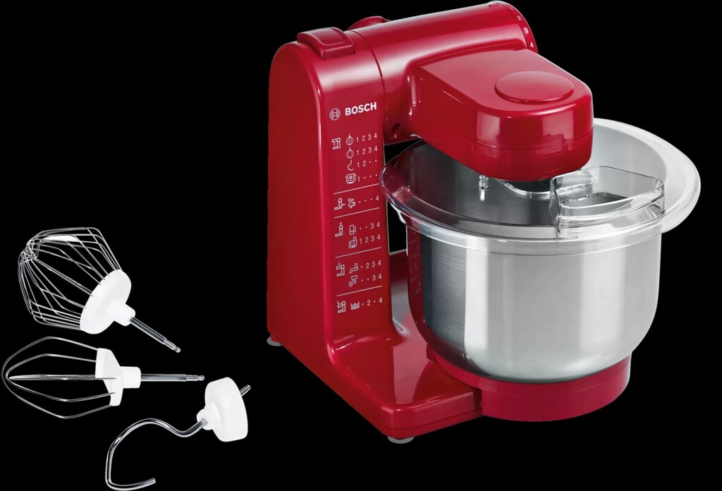Кухонная машина Bosch MUM44R1 Красный от компании F-MART - фото 1