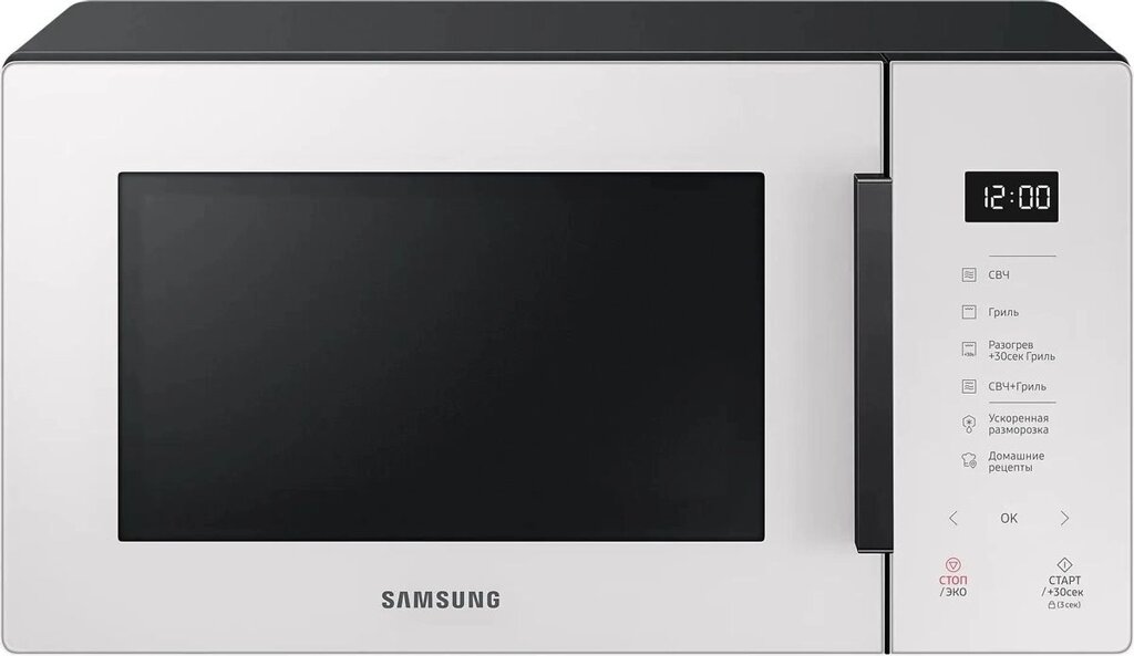 Микроволновая печь Samsung MG23T5018AE/BW 23л. 800Вт белый/черный от компании F-MART - фото 1