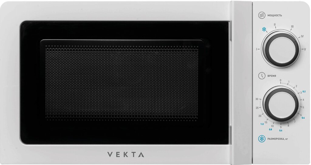 Микроволновая печь VEKTA MS720CHW 20л, 700Вт, белый от компании F-MART - фото 1