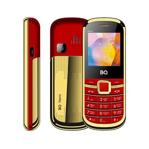 Мобильный телефон BQ 1415 Nano Red/Gold от компании F-MART - фото 1