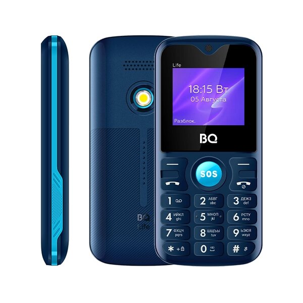 Мобильный телефон BQ 1853 Life Blue от компании F-MART - фото 1
