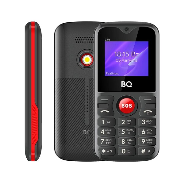 Мобильный телефон BQ 1853 Life Red-Black от компании F-MART - фото 1