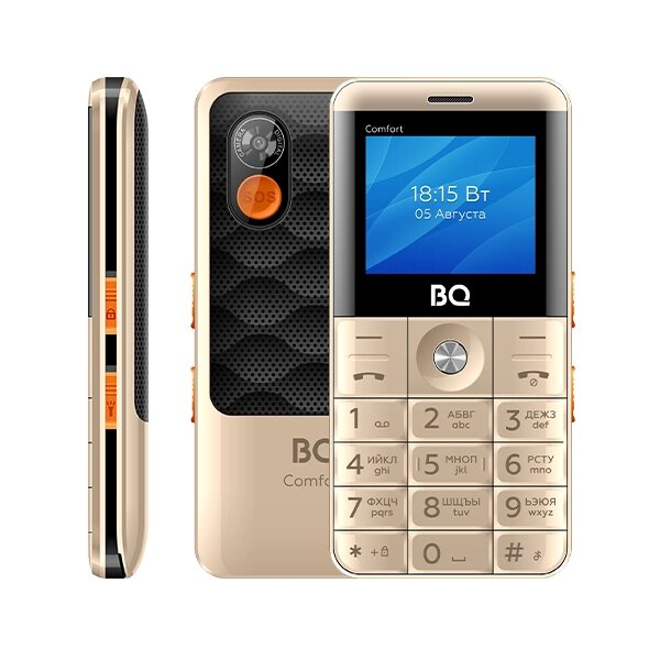 Мобильный телефон BQ 2006 Comfort Gold-Black от компании F-MART - фото 1