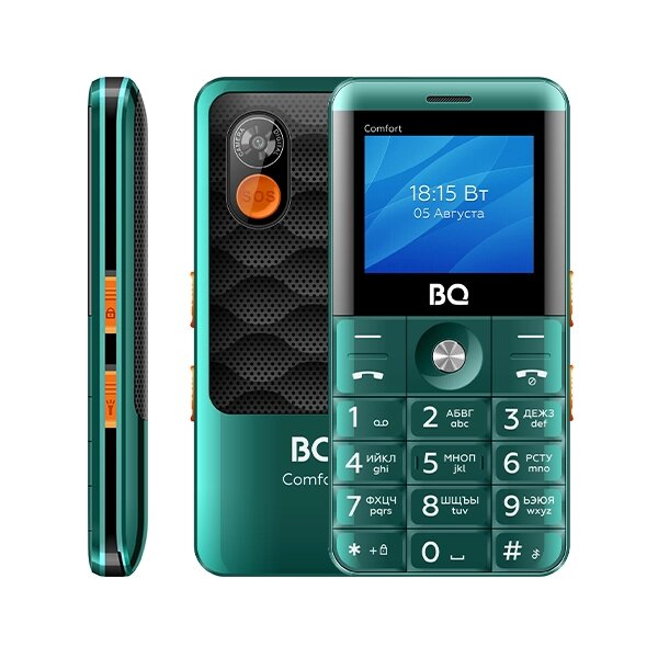 Мобильный телефон BQ 2006 Comfort Green-Black от компании F-MART - фото 1
