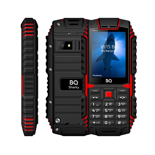 Мобильный телефон BQ 2447 Sharky Black/Red от компании F-MART - фото 1