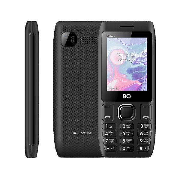 Мобильный телефон BQ 2450 Fortune Black от компании F-MART - фото 1
