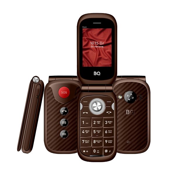 Мобильный телефон BQ 2451 Daze Brown от компании F-MART - фото 1