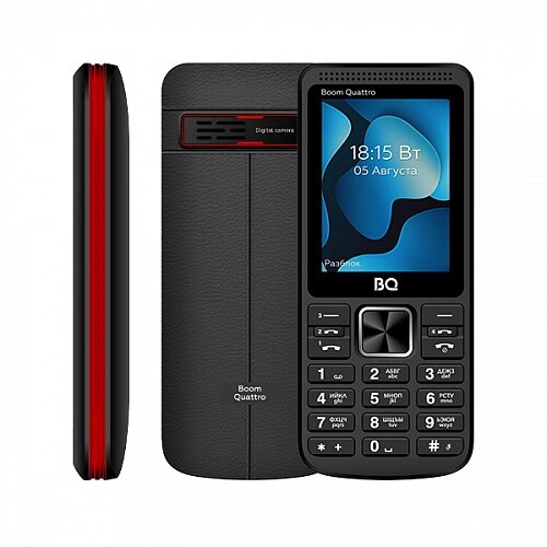 Мобильный телефон BQ 2455 Boom Quattro Black от компании F-MART - фото 1