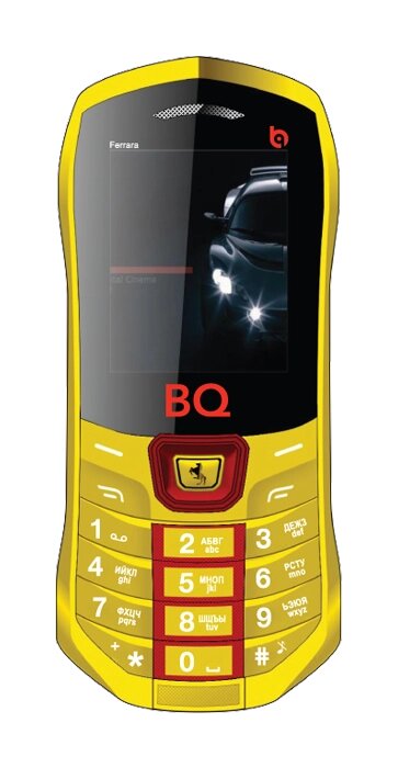 Мобильный телефон BQ BQ-1822 Ferrara Желтый от компании F-MART - фото 1