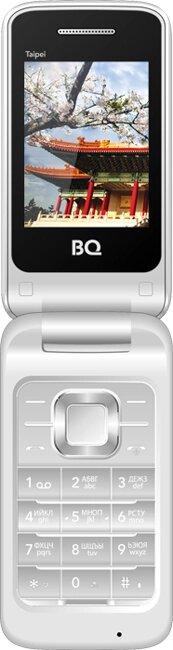 Мобильный телефон BQ BQ-2400 Taipei Белый от компании F-MART - фото 1