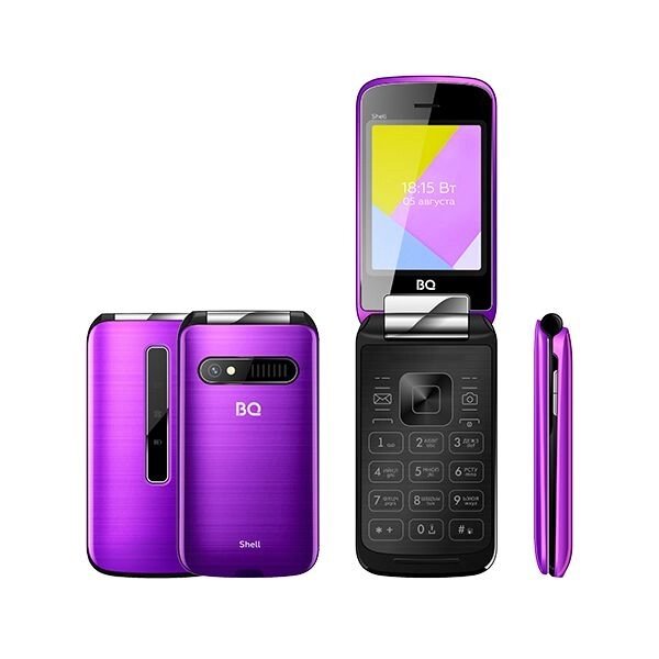 Мобильный телефон BQ BQ-2816 Shell Mirror Purple от компании F-MART - фото 1