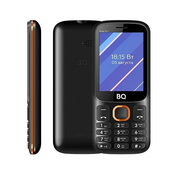 Мобильный телефон BQ BQ-2820 Step XL+ Black/Orange от компании F-MART - фото 1
