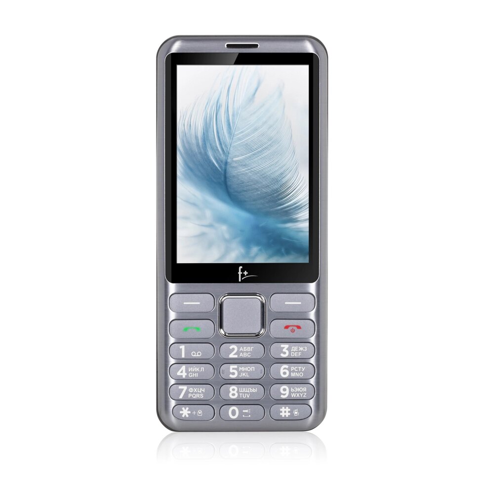 Мобильный телефон F+ S350 Light Grey от компании F-MART - фото 1