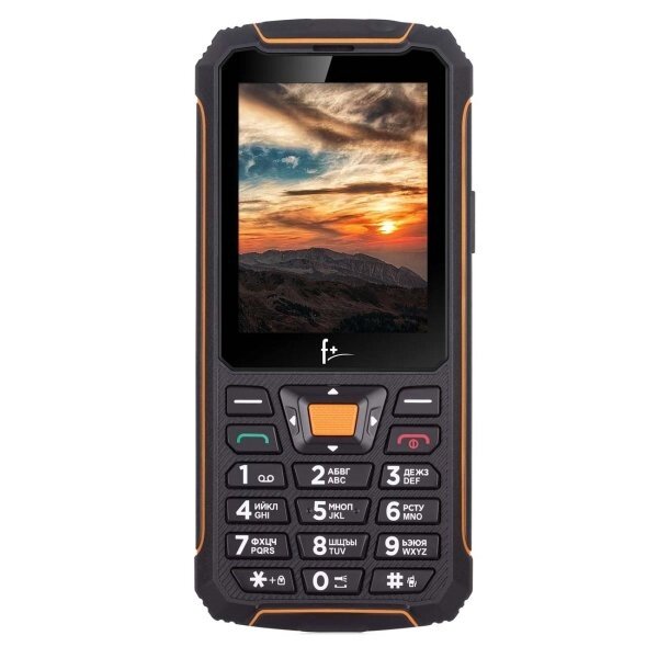 Мобильный телефон Fly F+ R280 Black/Orange от компании F-MART - фото 1