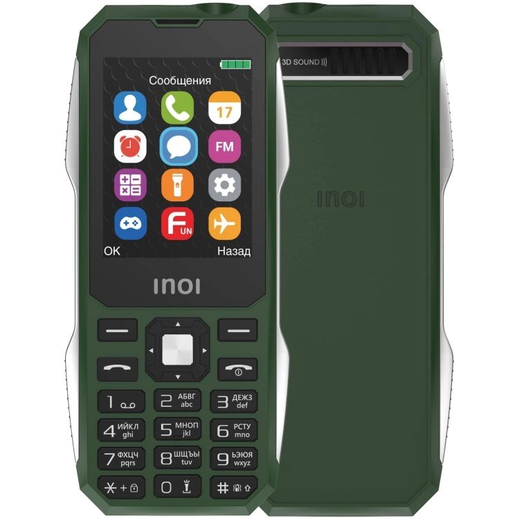 Мобильный телефон INOI 244Z Khaki от компании F-MART - фото 1