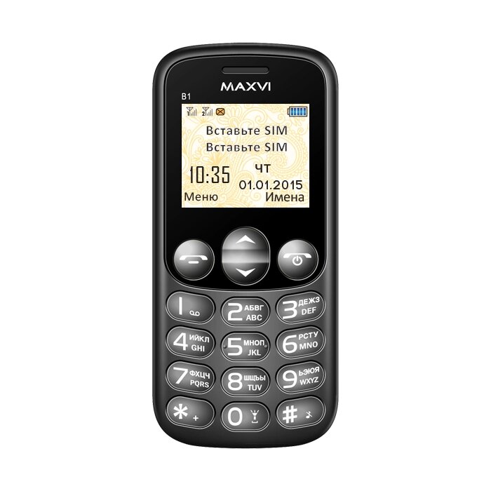 Мобильный телефон MAXVI B1 (black) от компании F-MART - фото 1