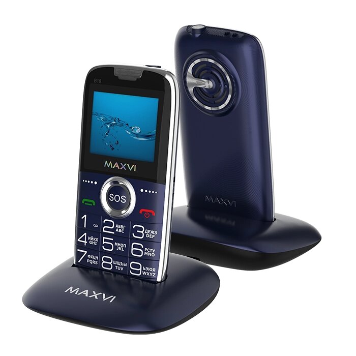 Мобильный телефон Maxvi B10 Blue от компании F-MART - фото 1