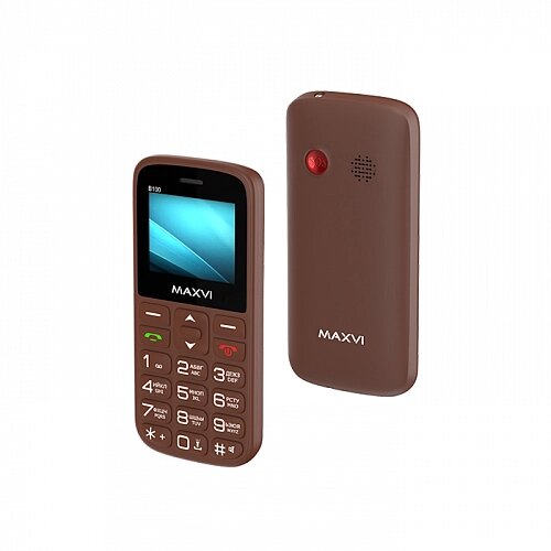 Мобильный телефон Maxvi B100 Brown от компании F-MART - фото 1