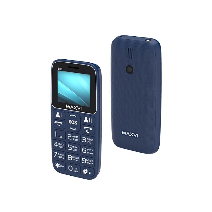 Мобильный телефон Maxvi B110 Blue от компании F-MART - фото 1